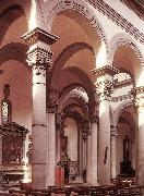 BRUNELLESCHI, Filippo Interior of the church g Spain oil painting reproduction
